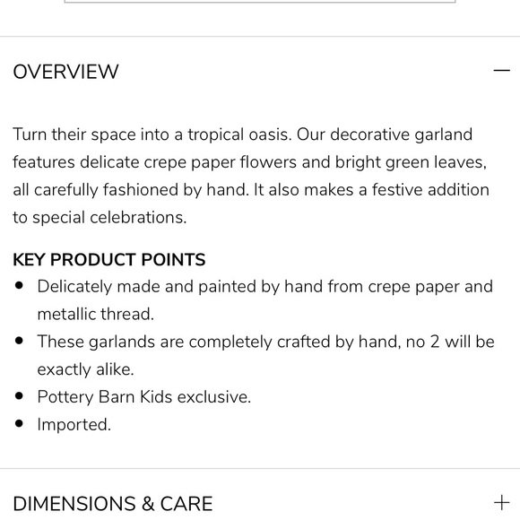 Pottery Barn Kids Tropical Flower Garland - Picture 6 of 7